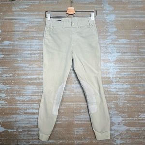 Ariat Heritage Elite Patch Breeches Khaki Riding Equestrian Riding Girls 14